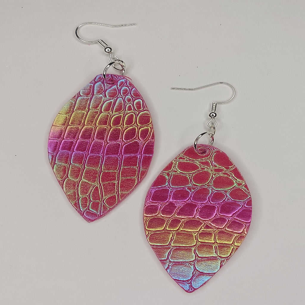 Leather Faux Earrings