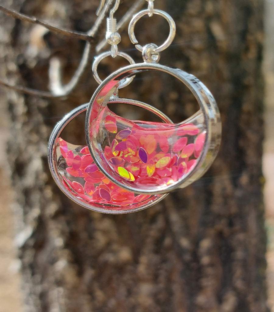 Open Bezel Pink Sparkle