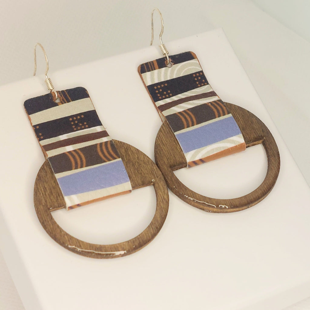 Wood & Leather Print