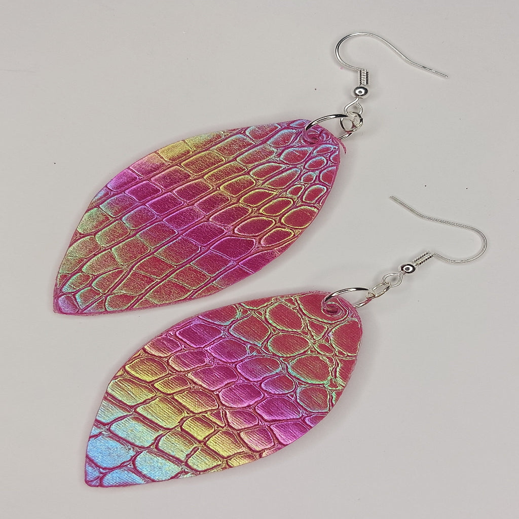 Leather Faux Earrings