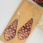 Faux Leather Print Earrings