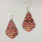Faux Leather Print Earrings