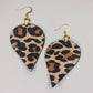 Faux Leather Print Earrings