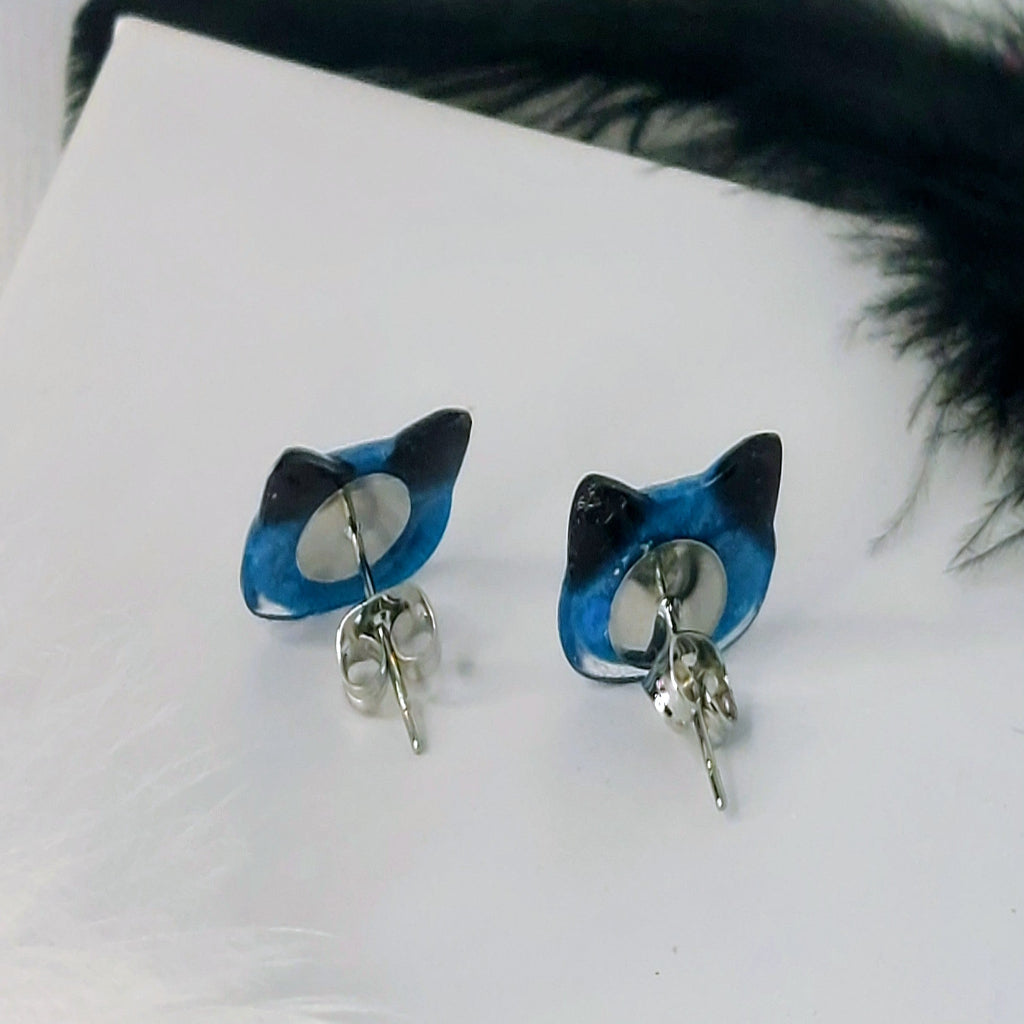 Blue Kitty Stud
