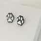 Black and White Kitty Studs