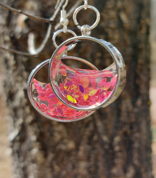 Open Bezel Pink Sparkle