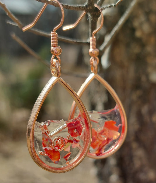 Rose Gold Colored Open Bezel