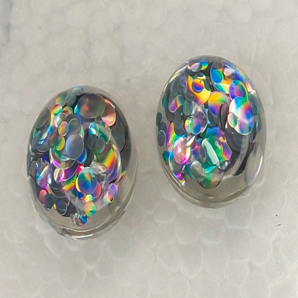 Resin Glitter Studs