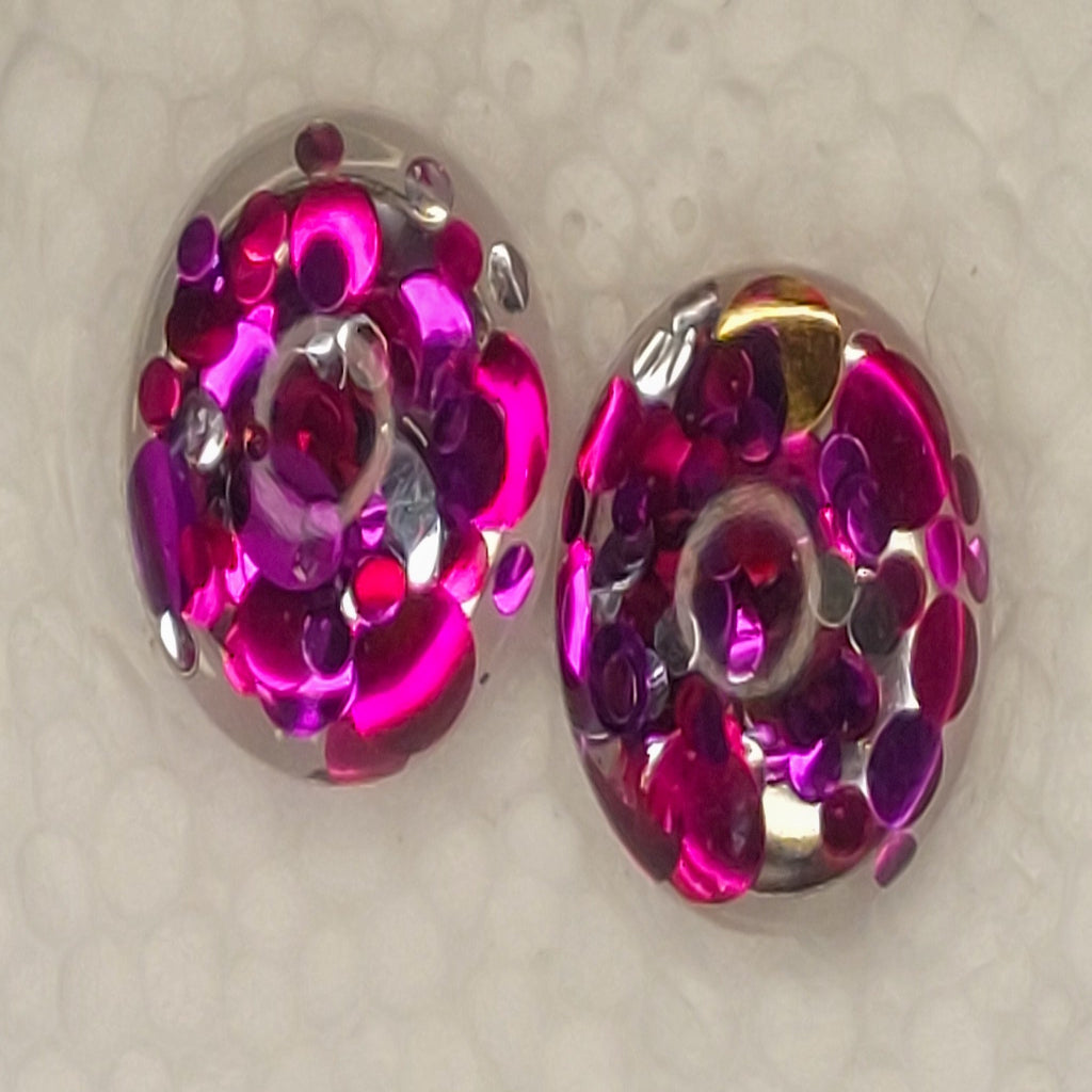 Resin Glitter Studs