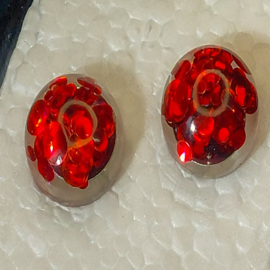 Resin Glitter Studs