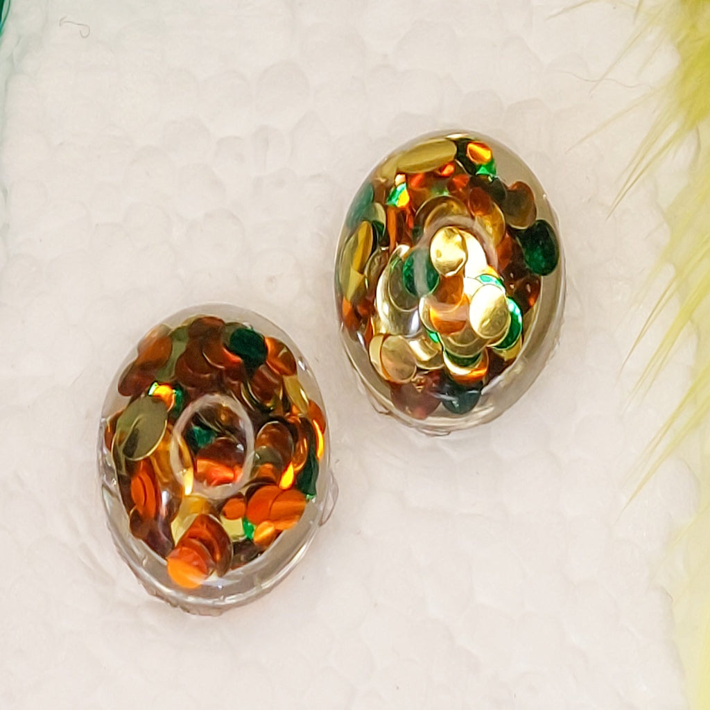 Resin Glitter Studs