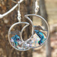 Truly Open Moon Bezel Earrings