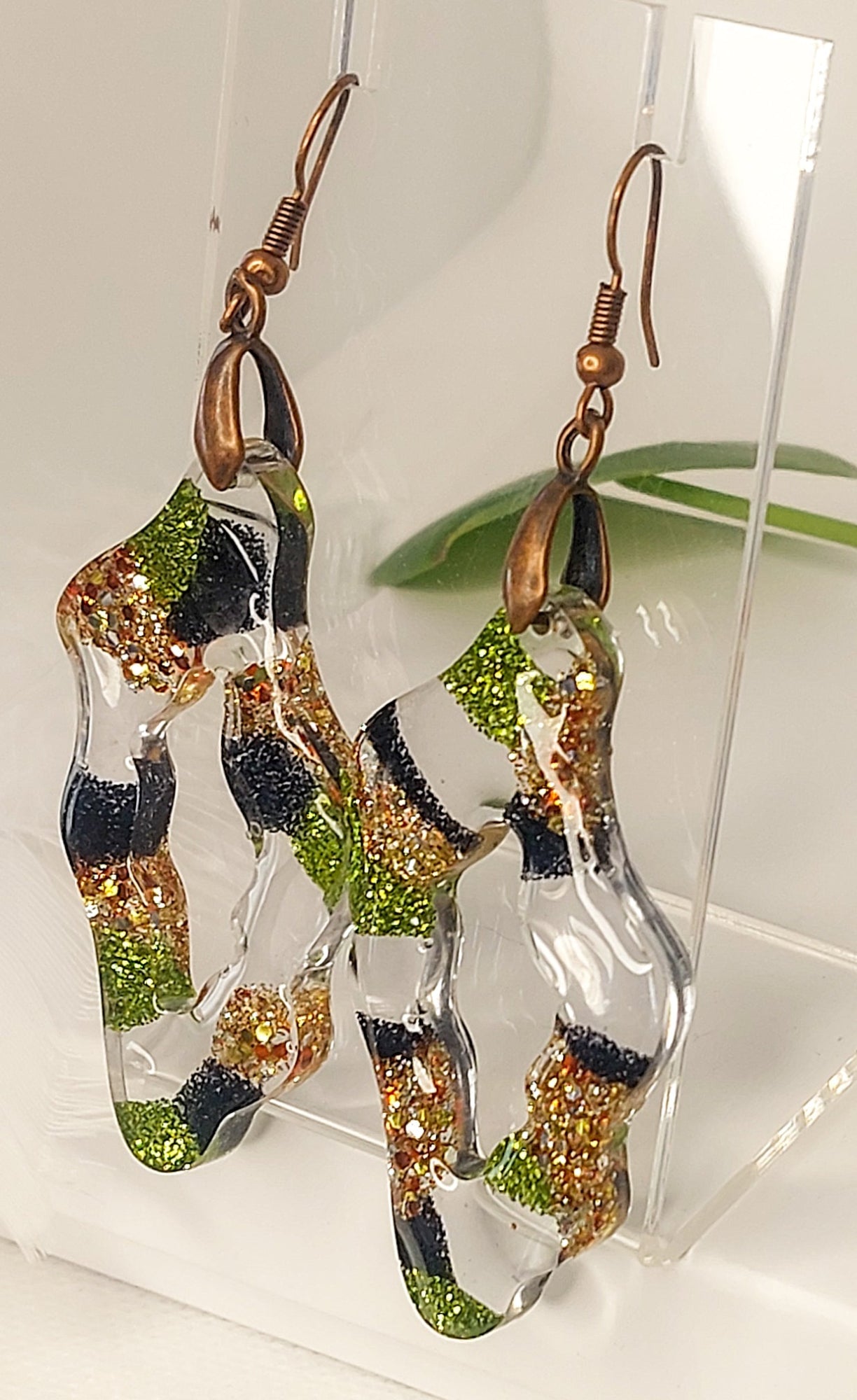 Green and Copper Resin