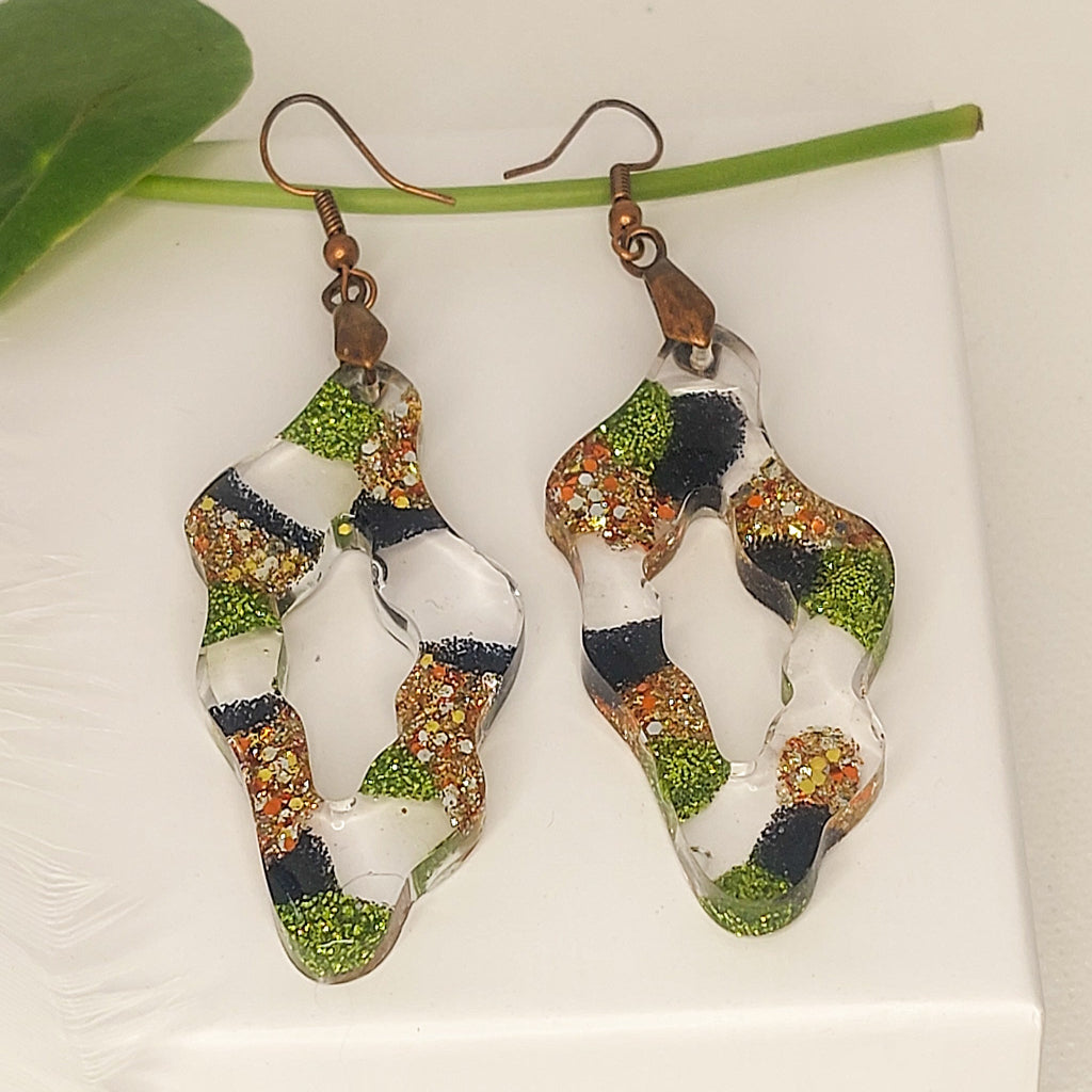 Green and Copper Resin