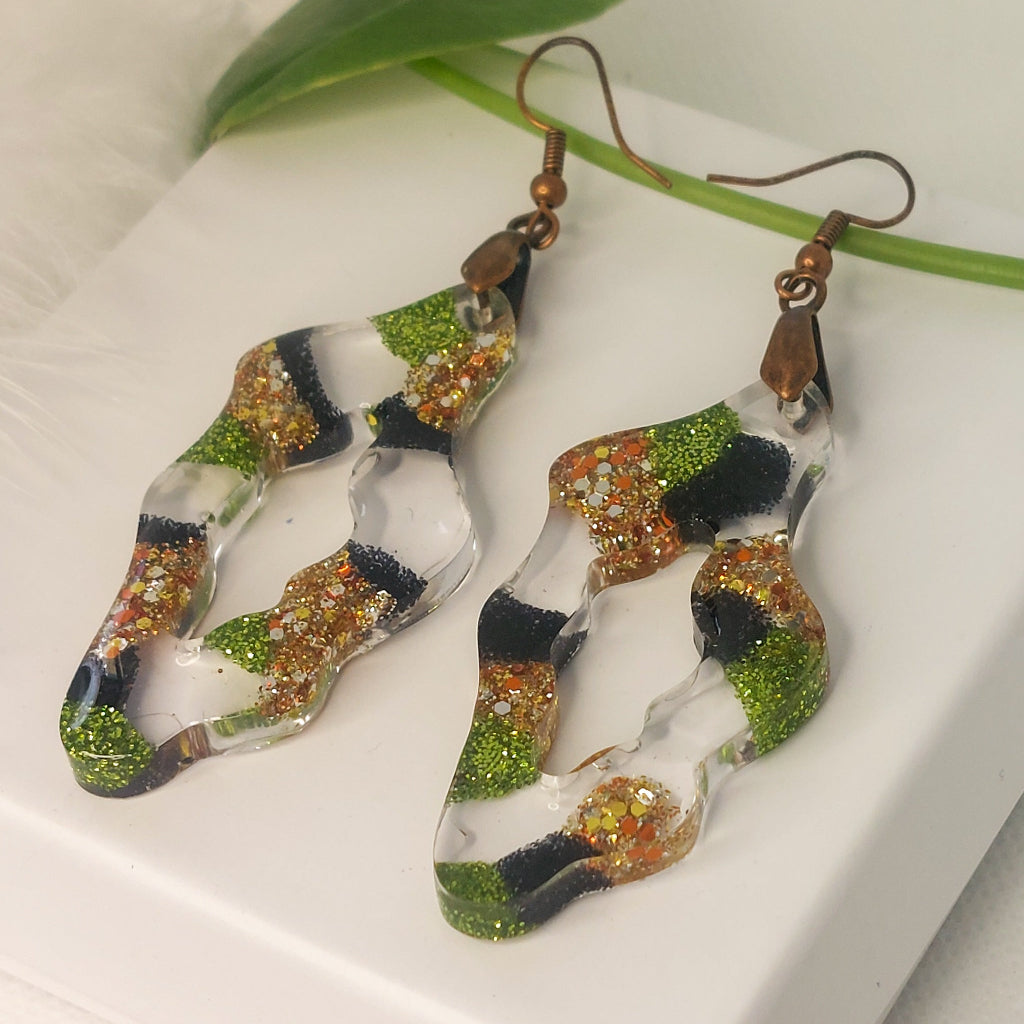 Green and Copper Resin