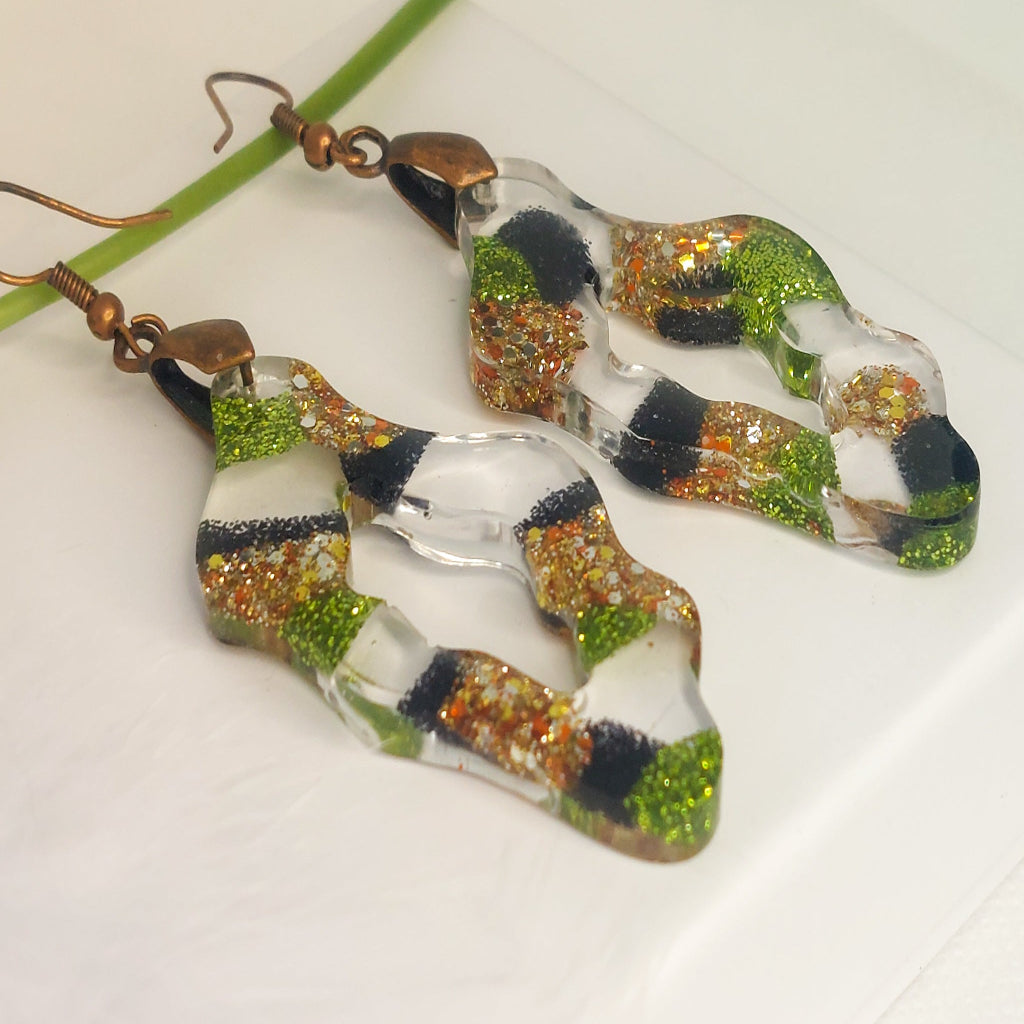 Green and Copper Resin