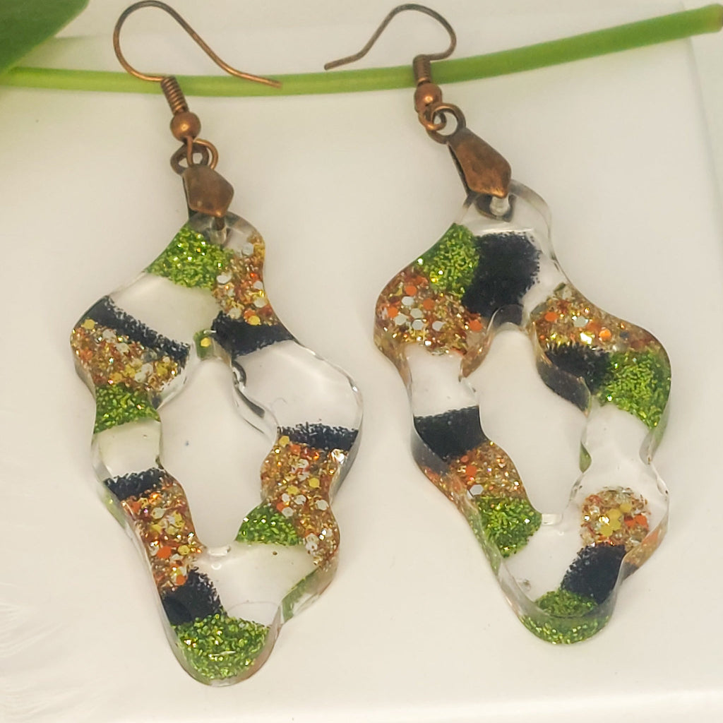 Green and Copper Resin