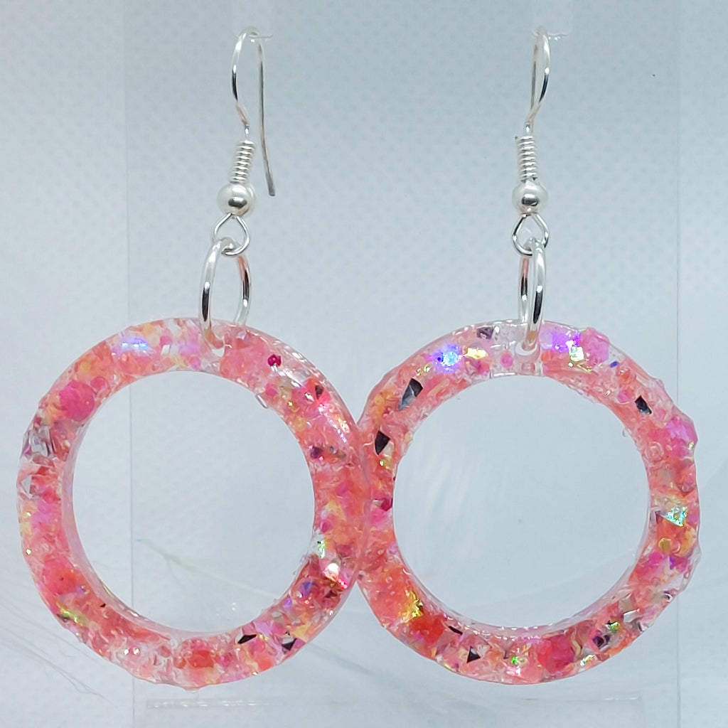 Glittery Rounds Earrings