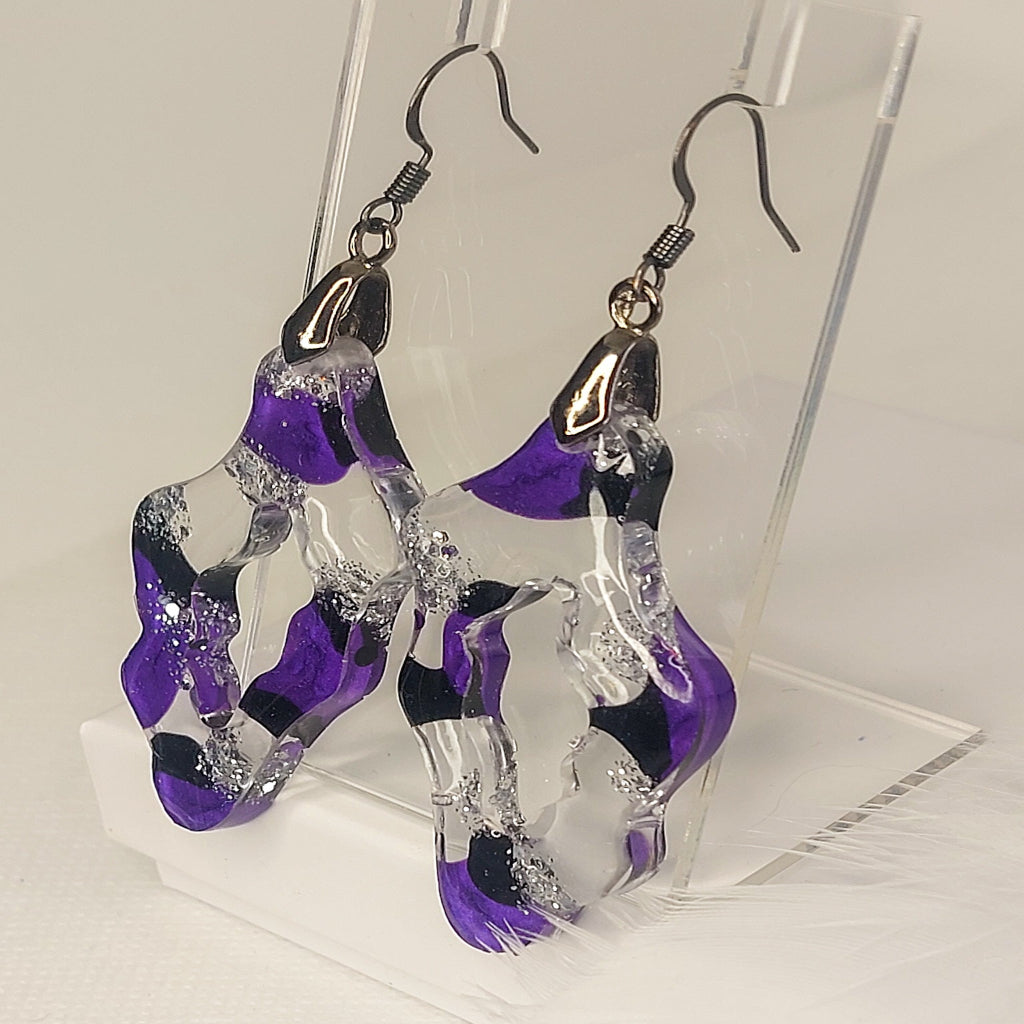 Purple and Silver Resin