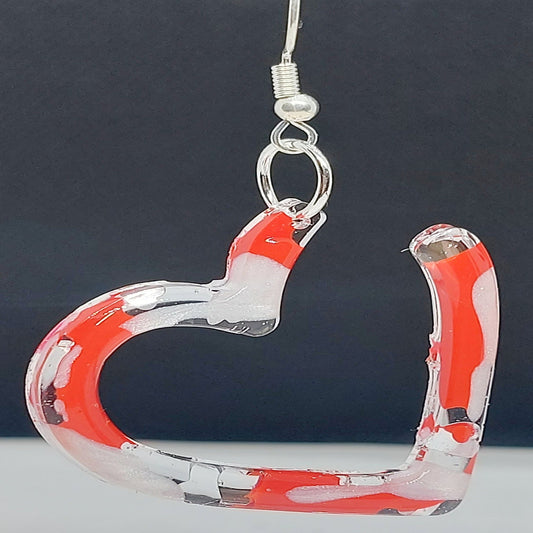 Resin Heart Earrings