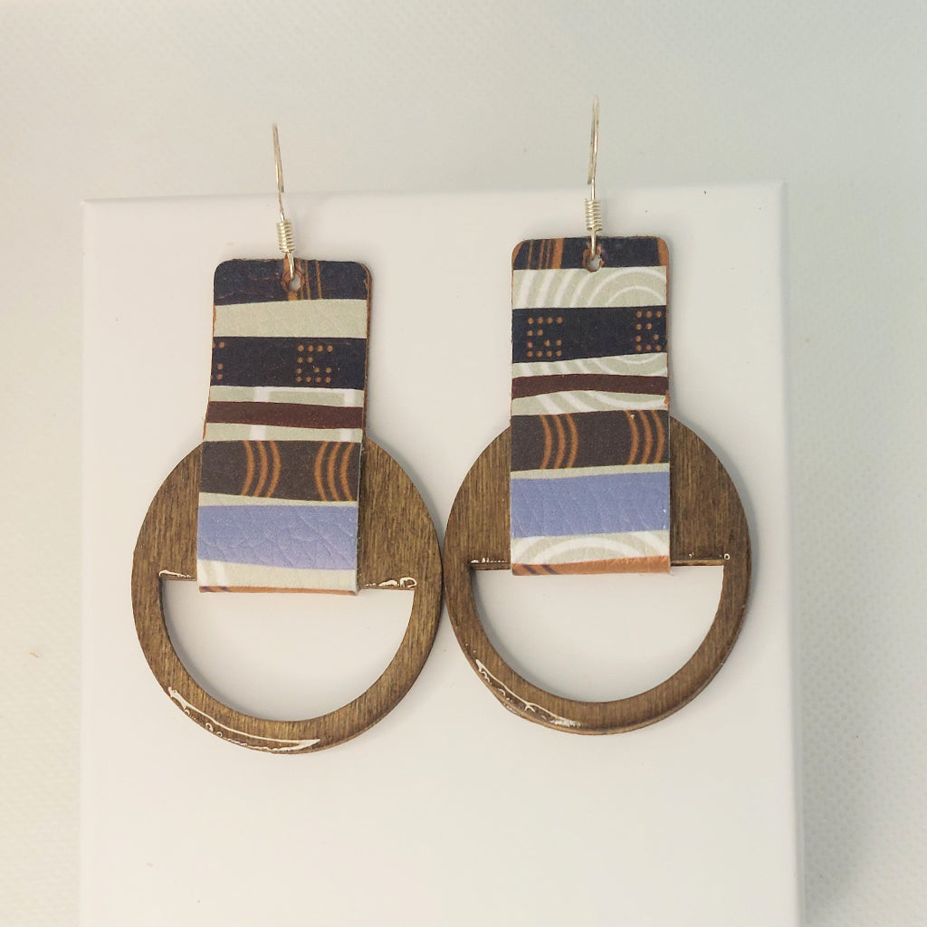 Wood & Leather Print