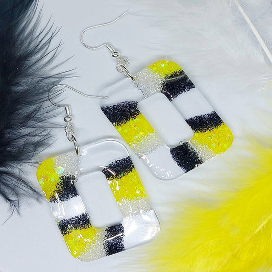 Mellow Yellow Resin Earrings