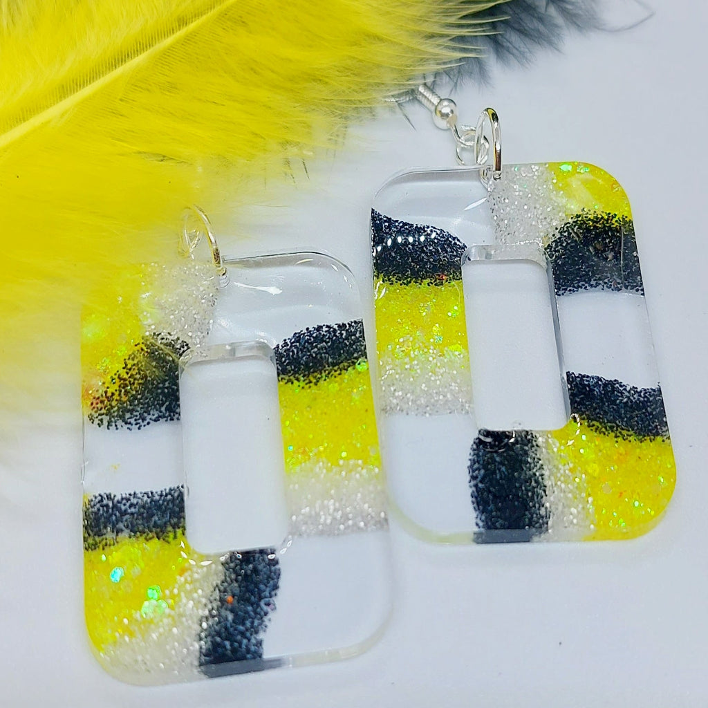 Mellow Yellow Resin Earrings