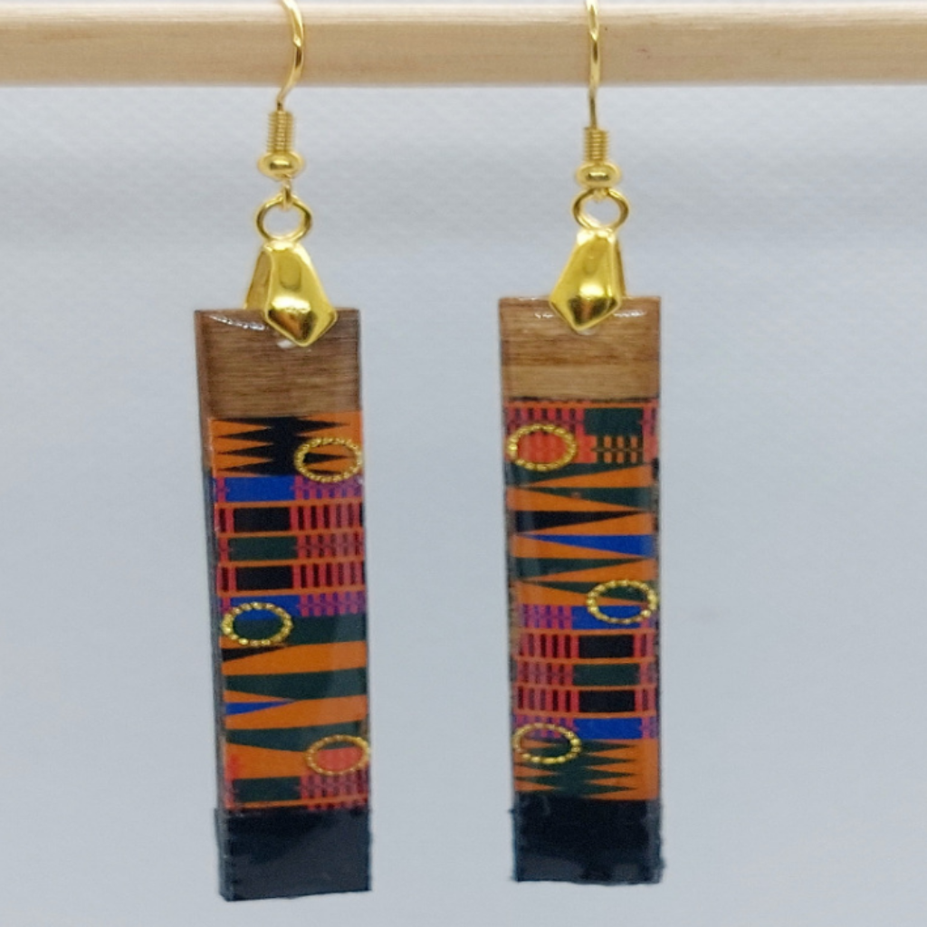 Motherland Wood Earrings | African Design