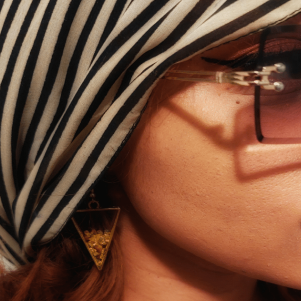 Gold Rush Earrings | Stone Open Bezel Earrings