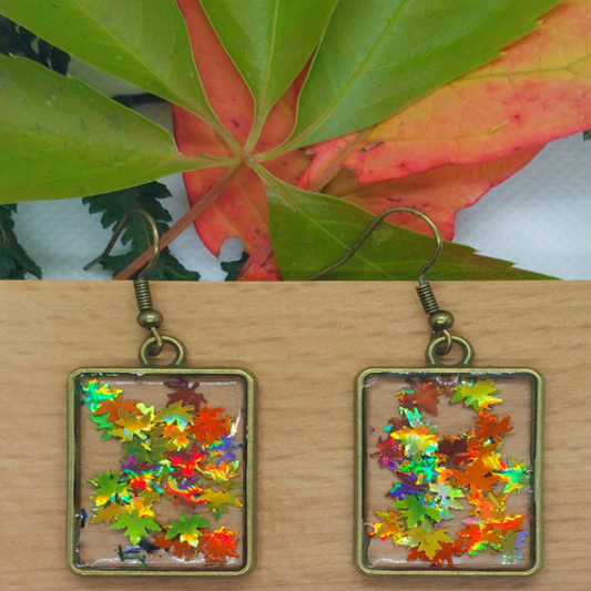Fall Leaves Earrings | Autumn Leaf Earrings
