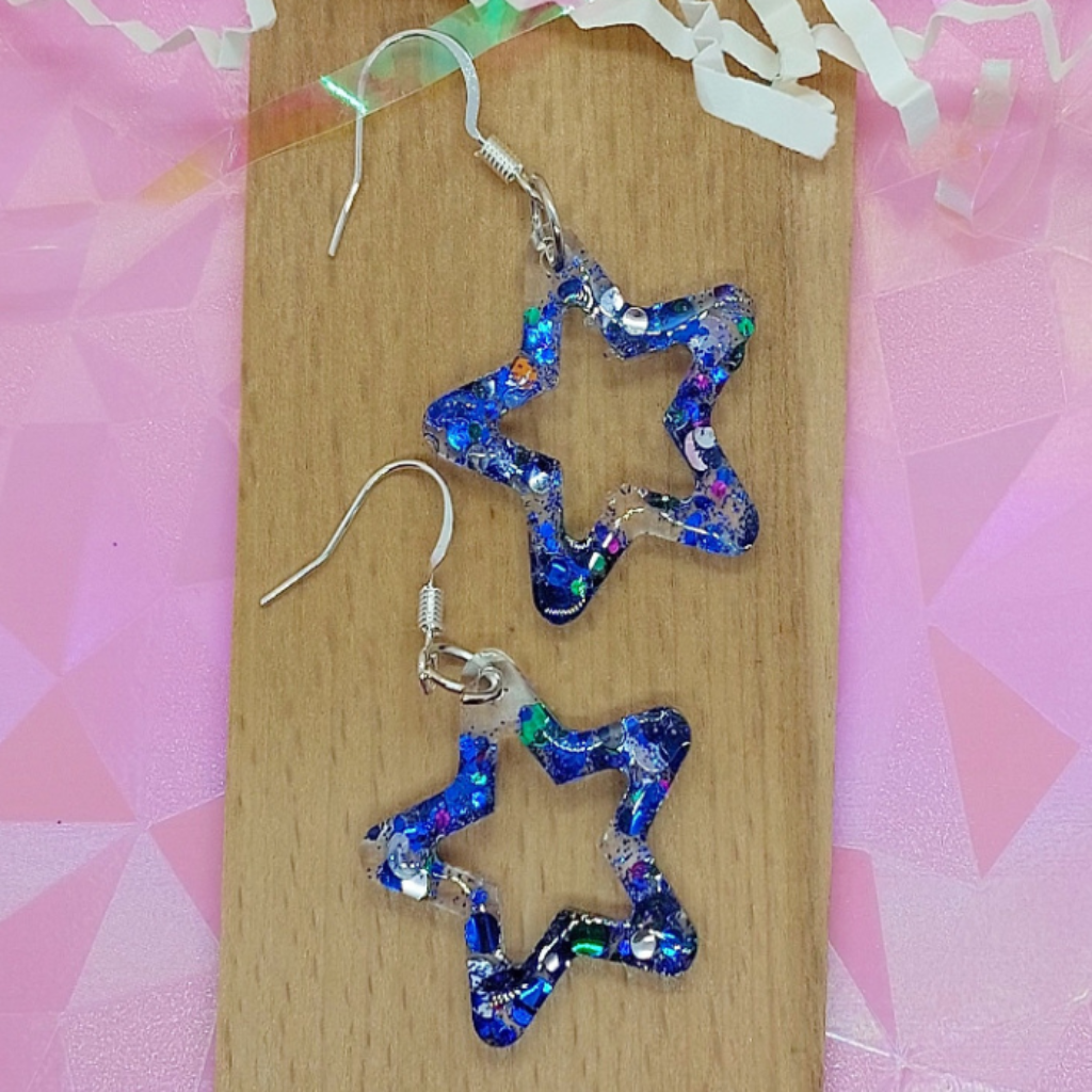 Star Resin Earrings