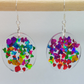 Rainbow Resin Earrings