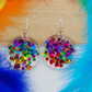 Rainbow Resin Earrings