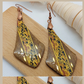 Wooden Teardrop Earrings | Statement Earrings