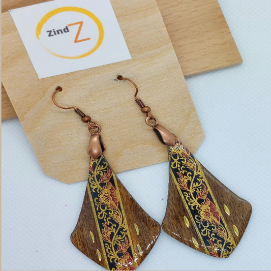 Wooden Teardrop Earrings | Statement Earrings